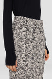 Straight-fit knit skirt