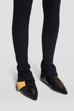 Flat pointed-toe loafers